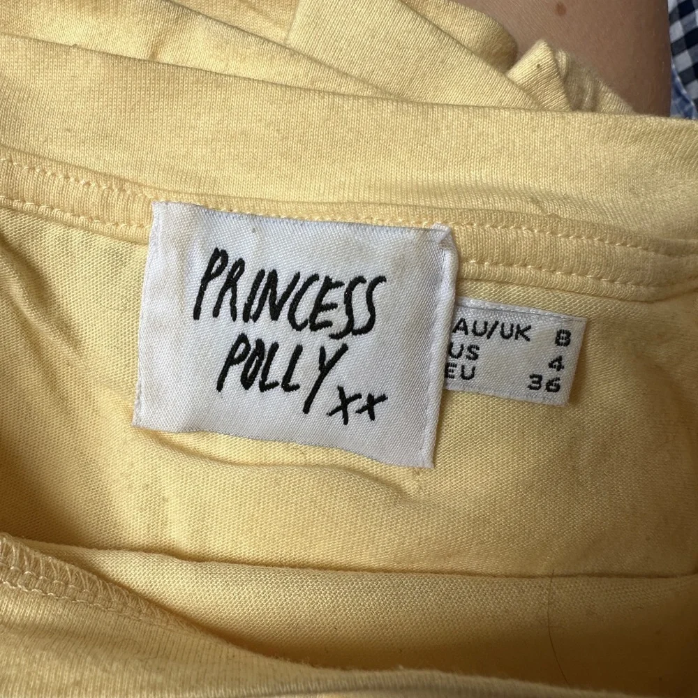princess polly butter yellow cropped tee - Picture 6 of 6